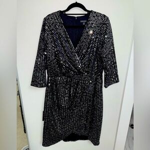 Elegant Black and Silver Dress